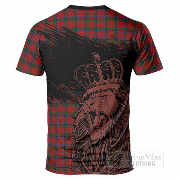 Nicolson Tartan Crest T-Shirt Crowned Lion Heritage Style