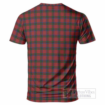Nicolson Tartan Crest T-Shirt Ferocious Lion Style