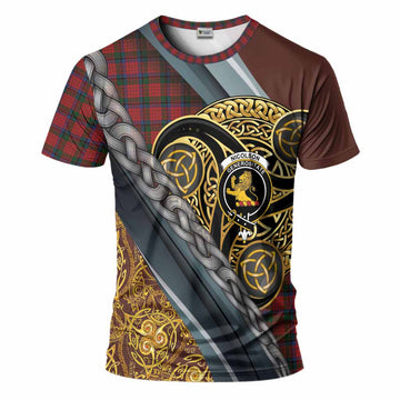 Nicolson Tartan Crest T-Shirt Scottish Triskele Celtic