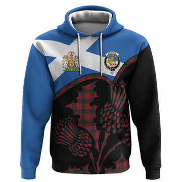 Nicolson Tartan Family Crest Hoodie Scotland Thistle Floral Flag Style