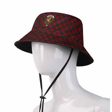 Nicolson Tartan Fishing Hat with Family Crest