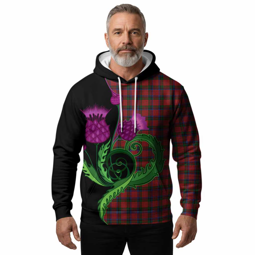 Nicolson Tartan Hoodie Traditional Scottish Thistle