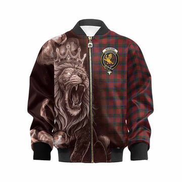 Nicolson Tartan Kid Bomber Jacket Roaring Lion Heritage