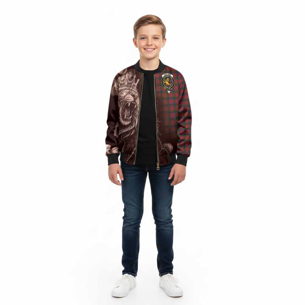 Nicolson Tartan Kid Bomber Jacket Roaring Lion Heritage