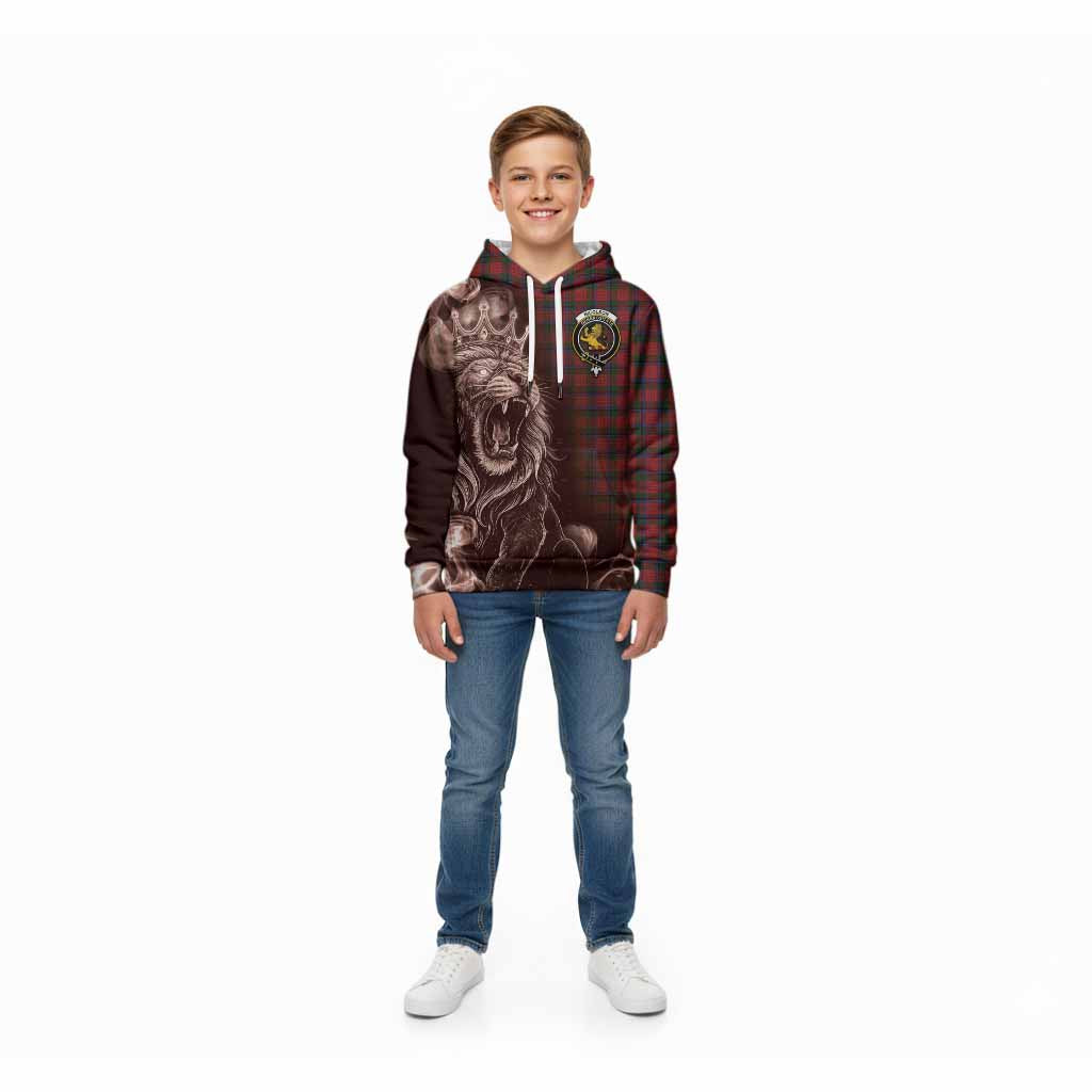 Nicolson Tartan Kid Hoodie Roaring Lion Heritage