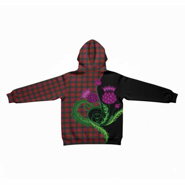 Nicolson Tartan Kid Hoodie Traditional Scottish Thistle