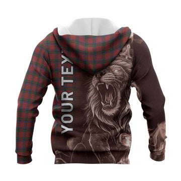 Nicolson Tartan Knitted Hoodie Roaring Lion Heritage