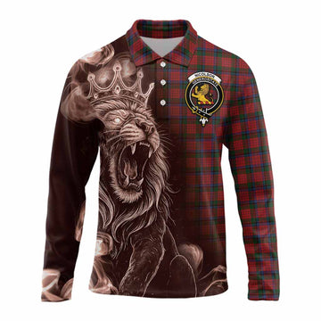 Nicolson Tartan Long Sleeve Polo Shirt Roaring Lion Heritage