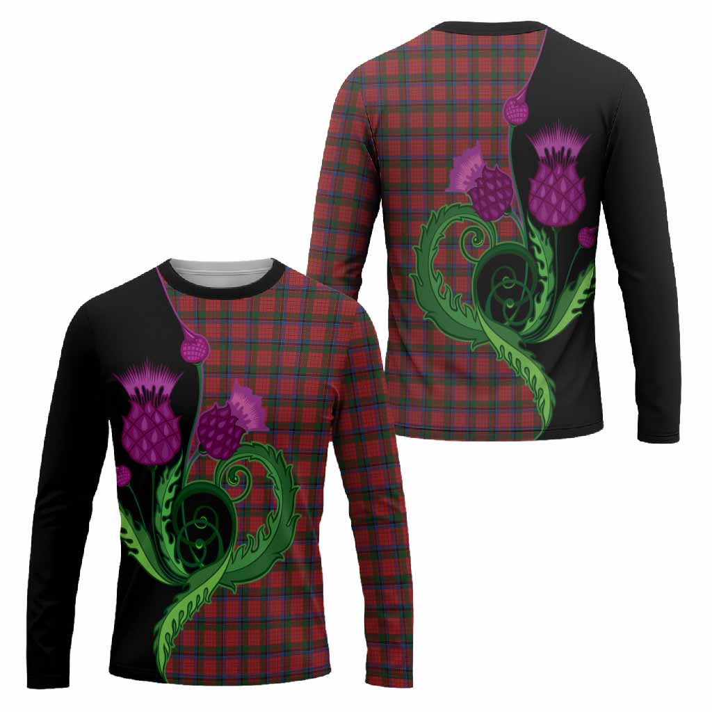 Nicolson Tartan Long Sleeve T-Shirt Traditional Scottish Thistle