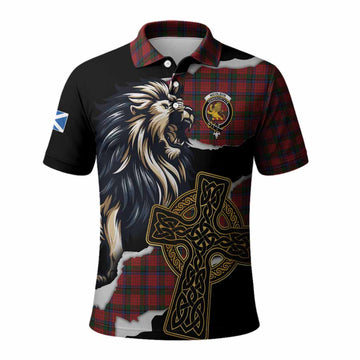 Nicolson Tartan Scottish Polo Shirt Lion Celtic Heritage