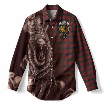 Nicolson Tartan Women Casual Shirt Roaring Lion Heritage