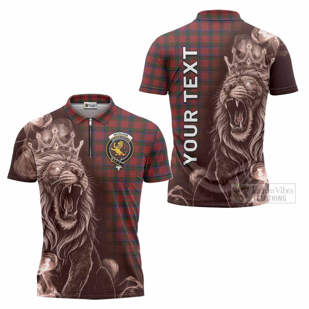 Nicolson Tartan Zipper Polo Shirt Roaring Lion Heritage