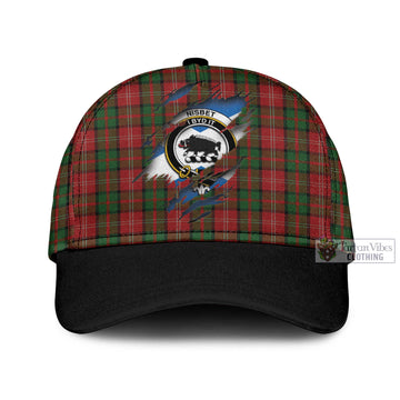 Tartan Vibes Clothing Nisbet Tartan Classic Cap with Family Crest In Me Style