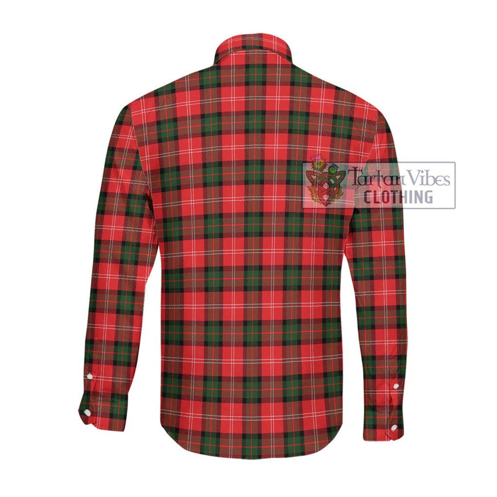 Nisbet Modern Tartan Long Sleeve Button Shirt with Family Crest DNA In Me Style - Tartanvibesclothing Shop