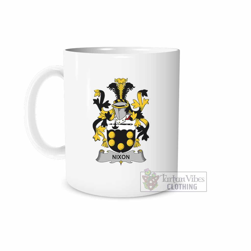 Tartan Vibes Clothing Nixon Irish Clan Coat of Arms Ceramic Mug
