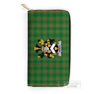 Noble Irish Clan Tartan Women's Leather Wallet with Coat of Arms