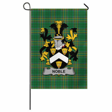 Noble Irish Clan Tartan Garden Flag with Coat of Arms