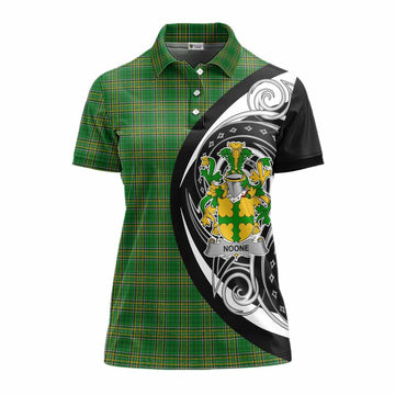 Tartan Vibes Clothing Noone Irish Clan Women's Polo Shirt Celtic Circle Style