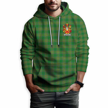 Norman Irish Clan Tartan Hoodie with Coat of Arms