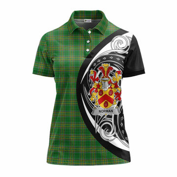 Tartan Vibes Clothing Norman Irish Clan Women's Polo Shirt Celtic Circle Style