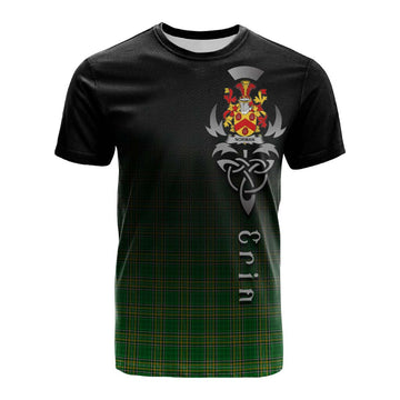 Tartan Vibes Clothing Norman Irish Clan Cotton T-shirt with Coat of Arms Erin Go Bragh Celtic Inspired