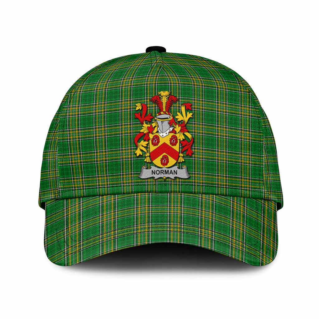 Norman Irish Clan Tartan Classic Cap with Coat of Arms