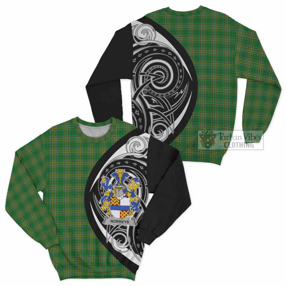 Tartan Vibes Clothing Norreys Irish Clan Sweatshirt Celtic Circle Style