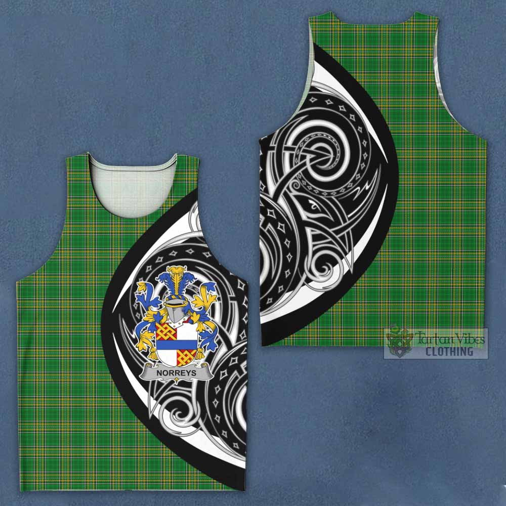 Norreys Irish Clan Men's Tank Top Celtic Circle Style - Tartan Vibes Clothing