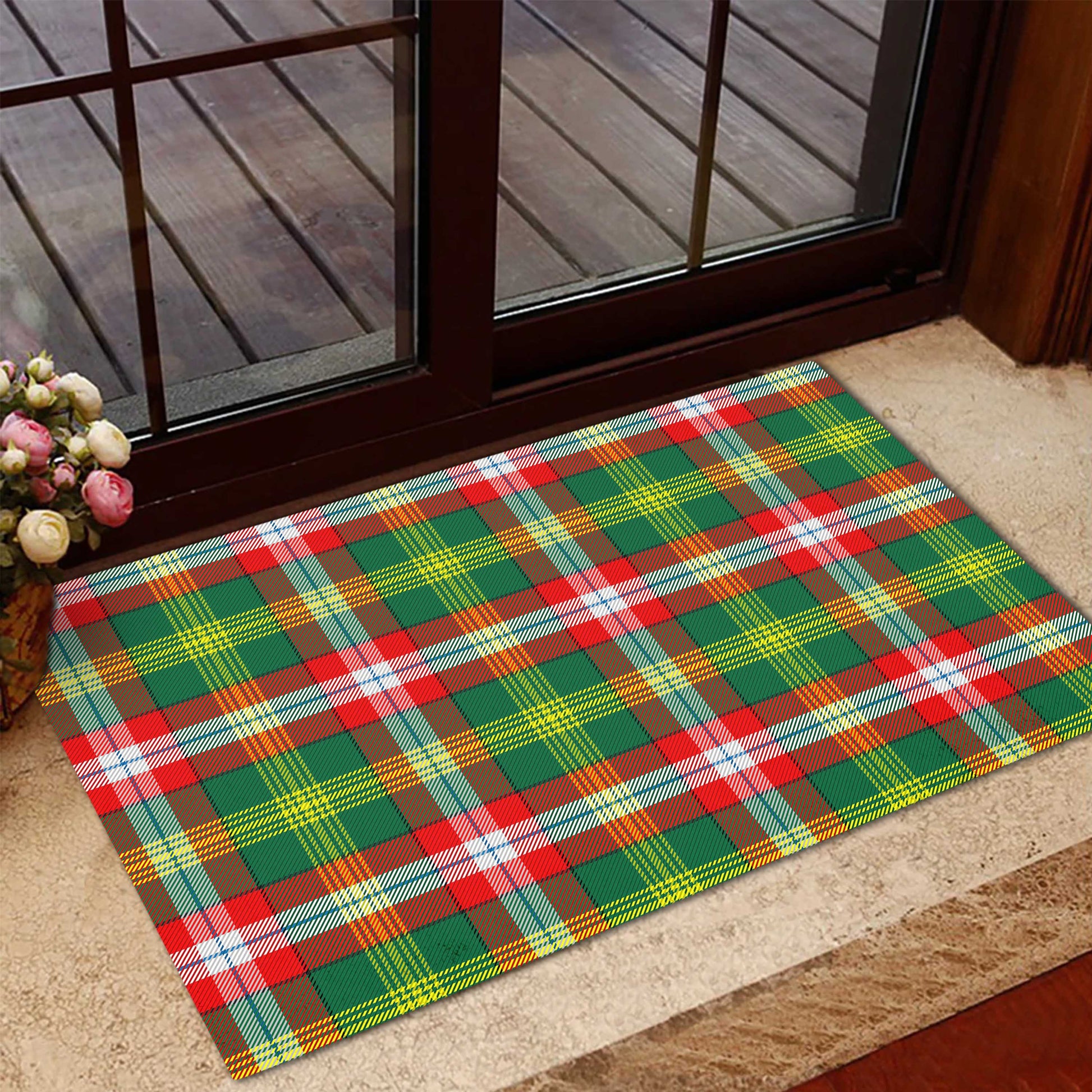Northwest Territories Canada Tartan Door Mat - Tartanvibesclothing