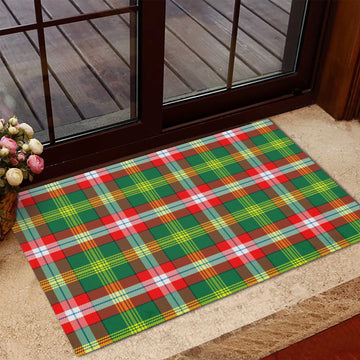 Northwest Territories Canada Tartan Rubber Doormat
