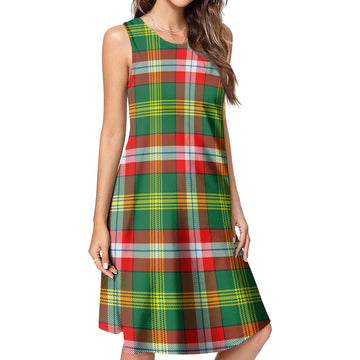Northwest Territories Canada Tartan Womens Casual Dresses
