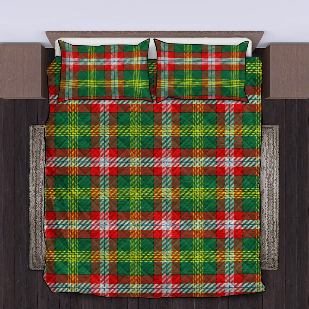 Northwest Territories Canada Tartan Quilt Bed Set - Tartanvibesclothing Shop