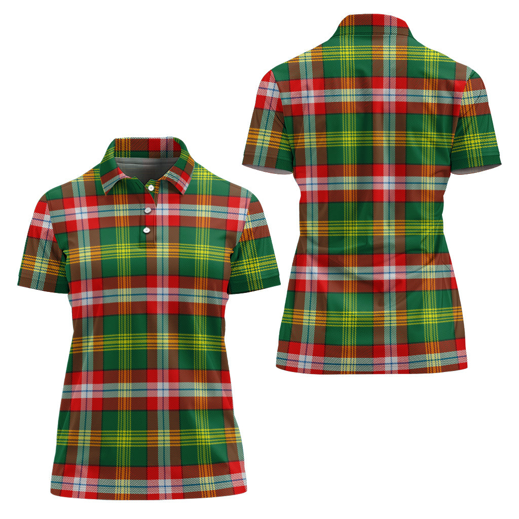 northwest-territories-canada-tartan-polo-shirt-for-women