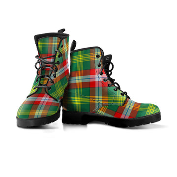 Northwest Territories Canada Tartan Leather Boots