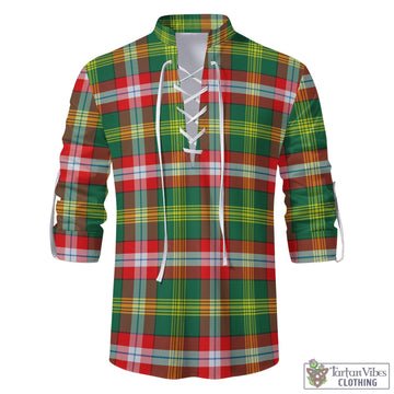 Northwest Territories Canada Tartan Men's Scottish Traditional Jacobite Ghillie Kilt Shirt