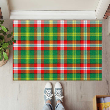 Northwest Territories Canada Tartan Rubber Doormat
