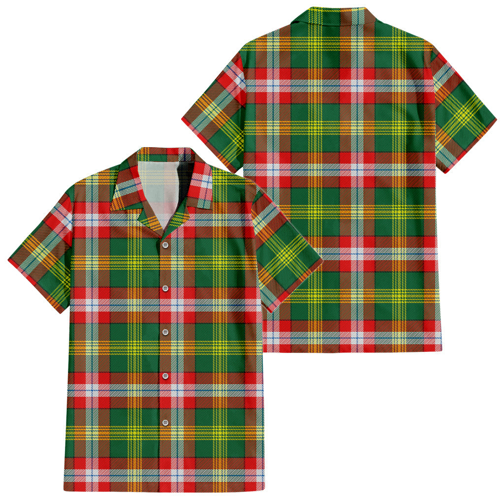 northwest-territories-canada-tartan-short-sleeve-button-down-shirt