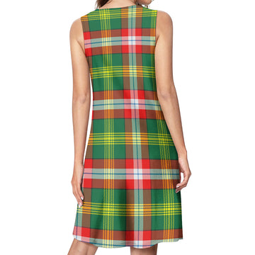 Northwest Territories Canada Tartan Womens Casual Dresses