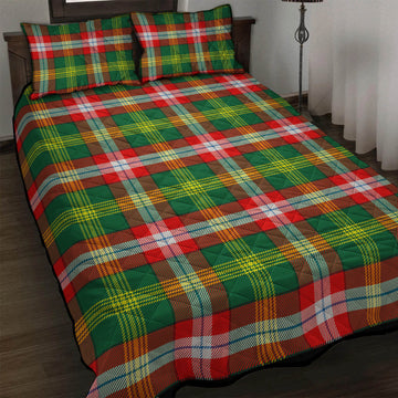 Northwest Territories Canada Tartan Quilt Bed Set