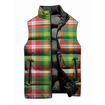 Northwest Territories Canada Tartan Sleeveless Puffer Jacket