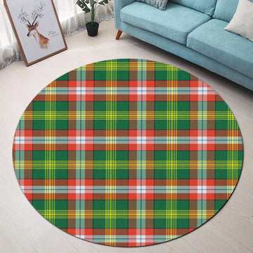 Northwest Territories Canada Tartan Round Rug