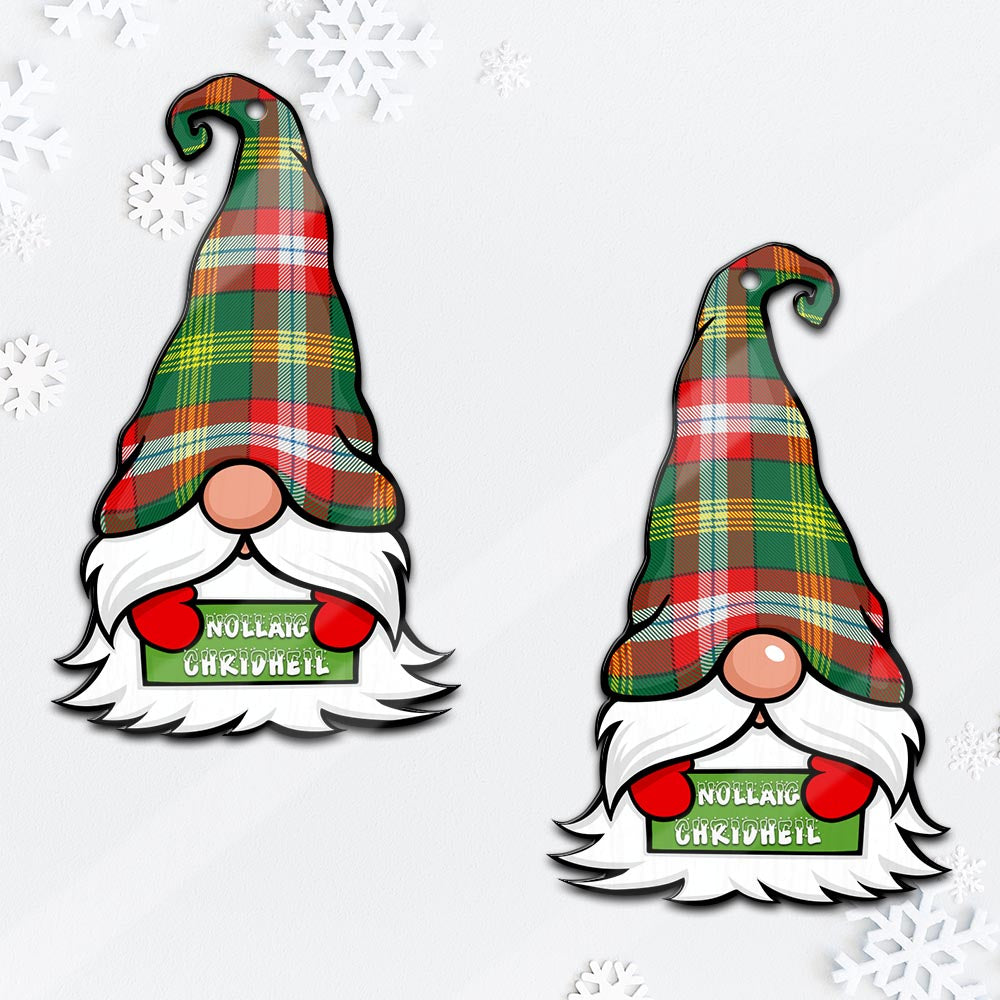 Northwest Territories Canada Gnome Christmas Ornament with His Tartan Christmas Hat Mica Ornament - Tartanvibesclothing