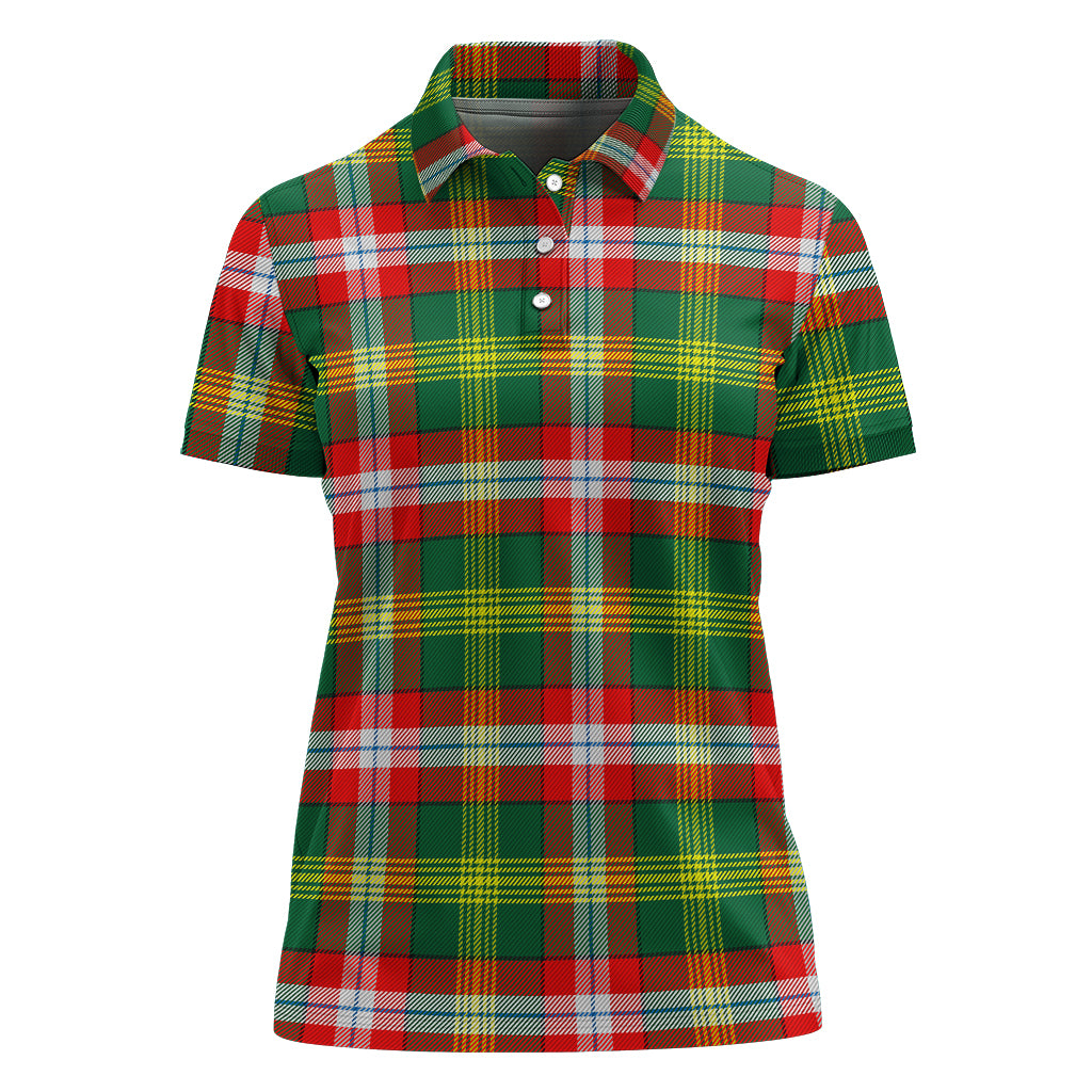 northwest-territories-canada-tartan-polo-shirt-for-women