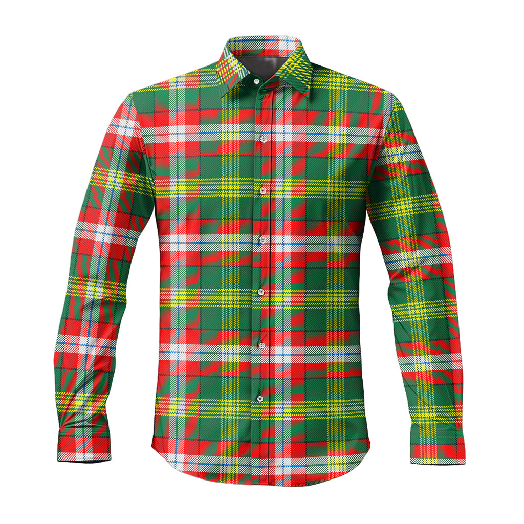 northwest-territories-canada-tartan-long-sleeve-button-up-shirt