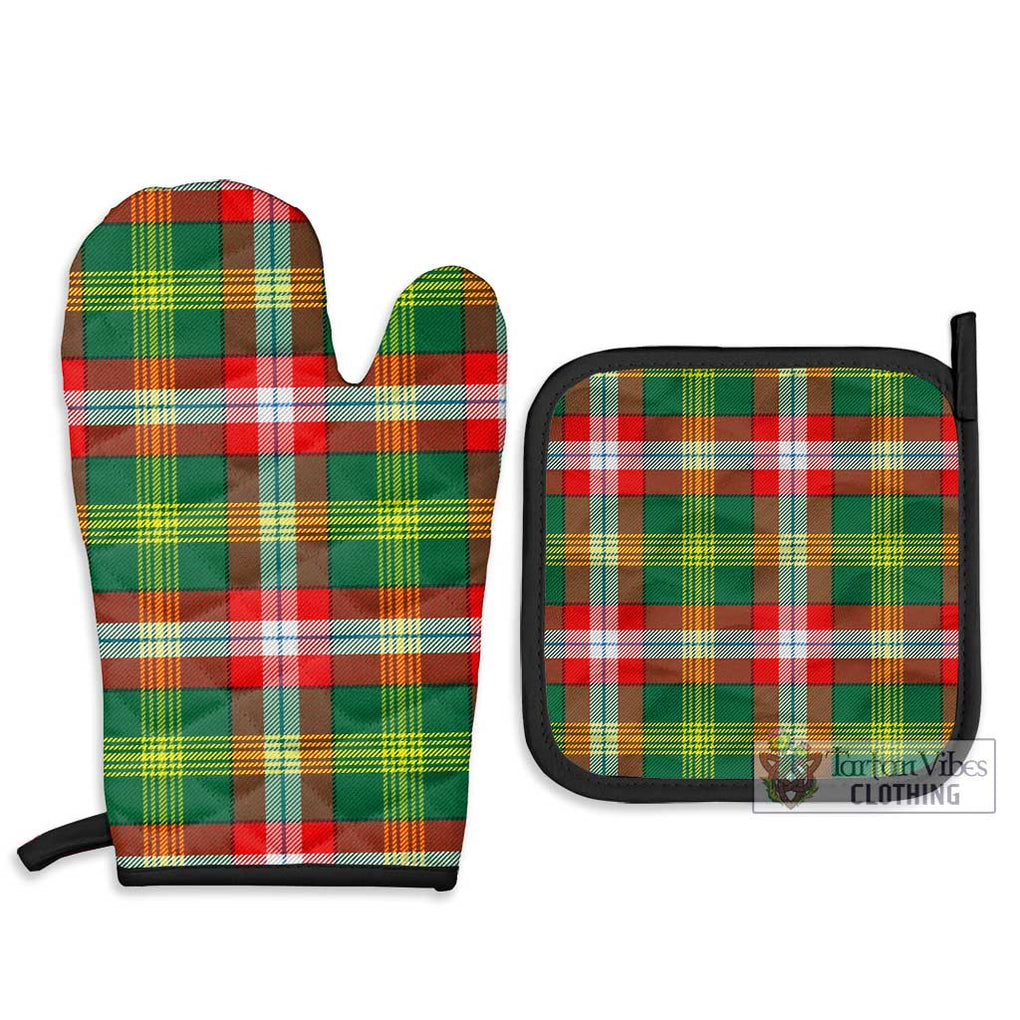 Northwest Territories Canada Tartan Combo Oven Mitt & Pot-Holder Combo 1 Oven Mitt & 2 Pot-Holder Black - Tartan Vibes Clothing