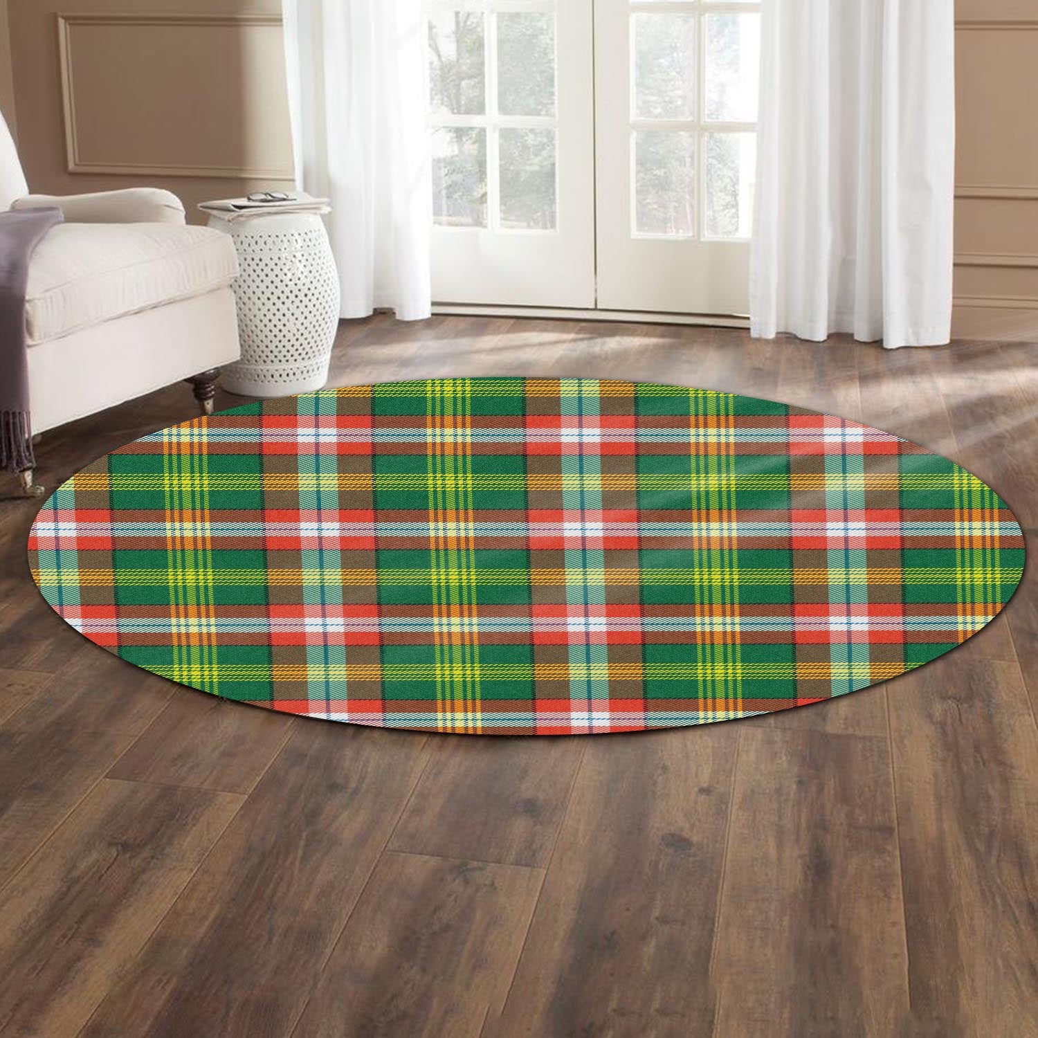 northwest-territories-canada-tartan-round-rug