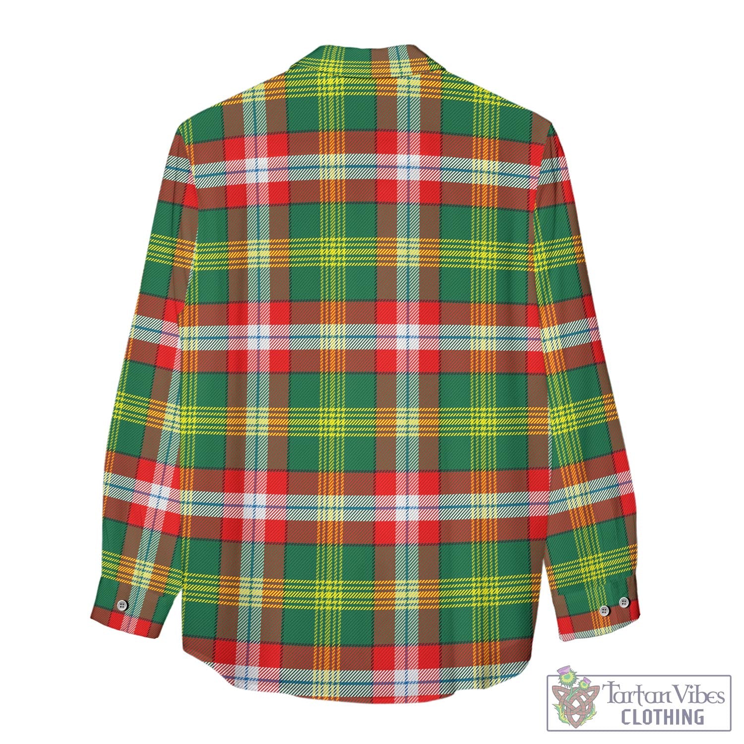 Northwest Territories Canada Tartan Women's Casual Shirt - Tartan Vibes Clothing