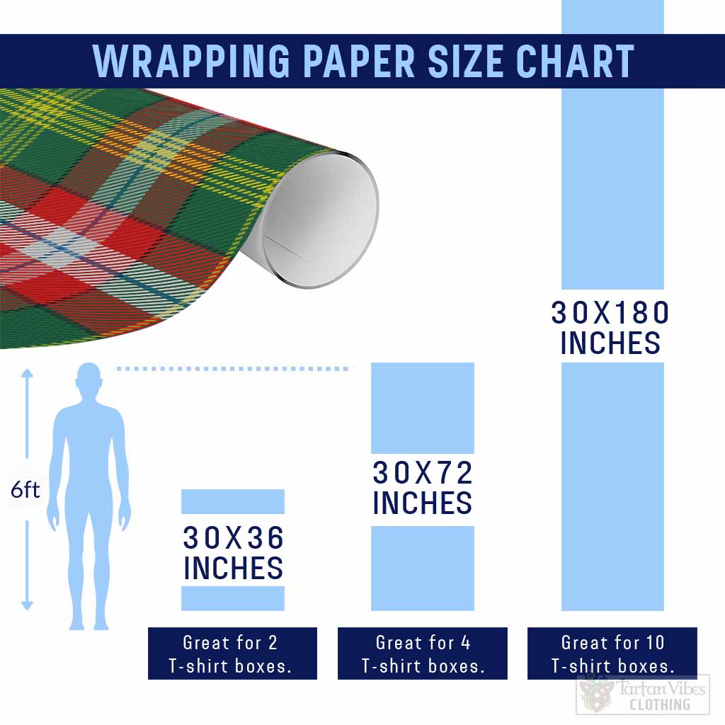 Northwest Territories Canada Classic Tartan Wrapping Paper, Classic Scottish Plaid Gift Wrap