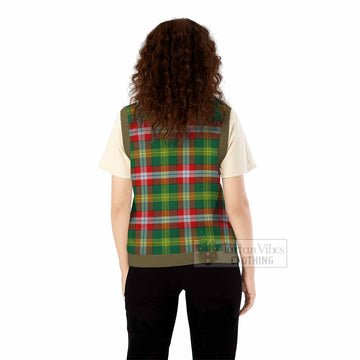 Northwest Territories Canada Tartan Knitted V-Neck Vest