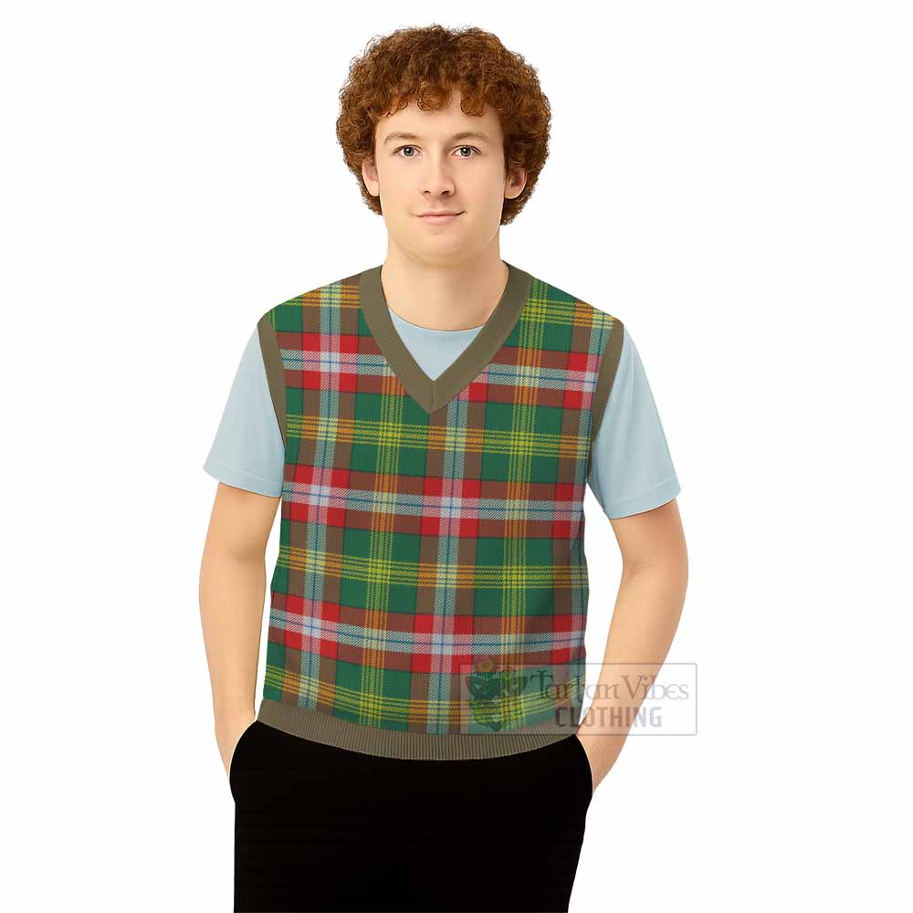 Northwest Territories Canada Tartan Knitted V-Neck Vest - Tartan Vibes Clothing